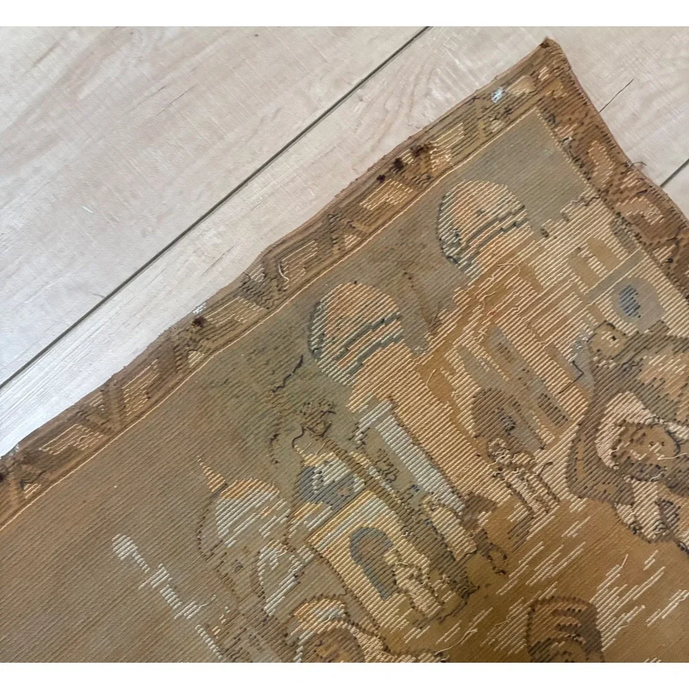 Vintage Tapestry Middle Eastern Desert Scene Wall Hanging Bohemian